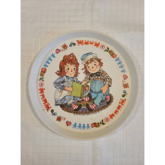 Oneida Other - Vintage‎ Oneida Raggedy Ann and Andy Melamine Plate 1969 Bobbs-Merrill 8 Inch